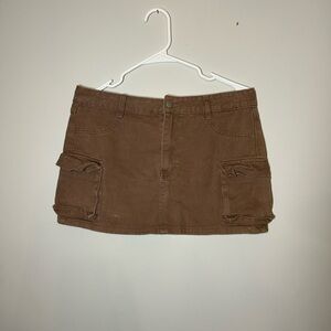 Brown Women's Cargo skirt
